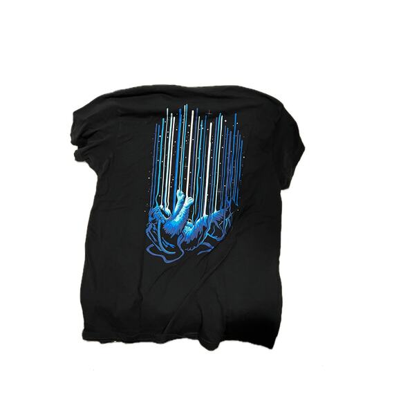 Into the AM Dripping Saturn Falling Spaceman T-Shirt Mens L - Picture 2 of 3